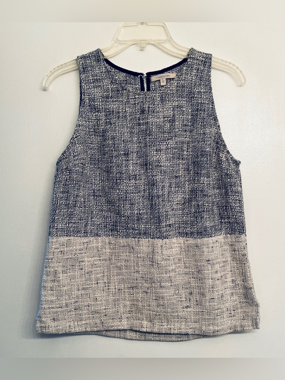 41 Hawthorn colorblock tweed shell top size S